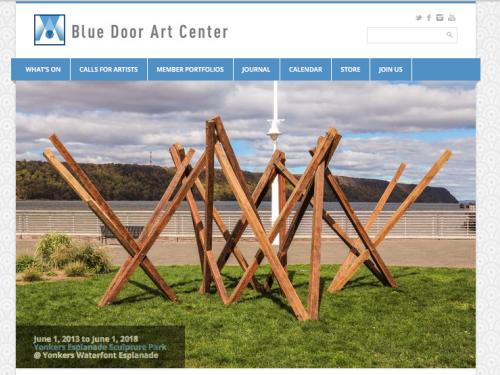 Snapshot of Blue Door Art Center website