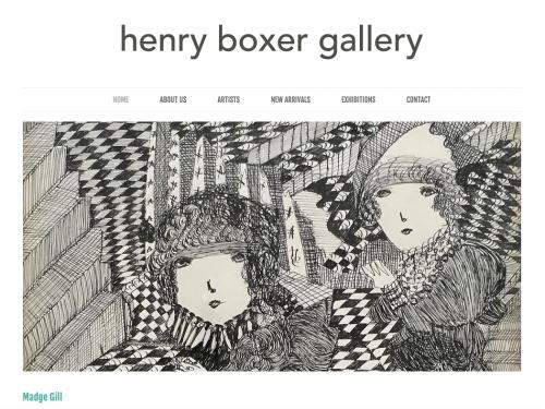 Snapshot of  Henry Boxer Gallery website
