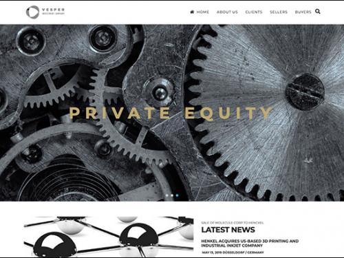 Snapshot of  Vesper Investment company website